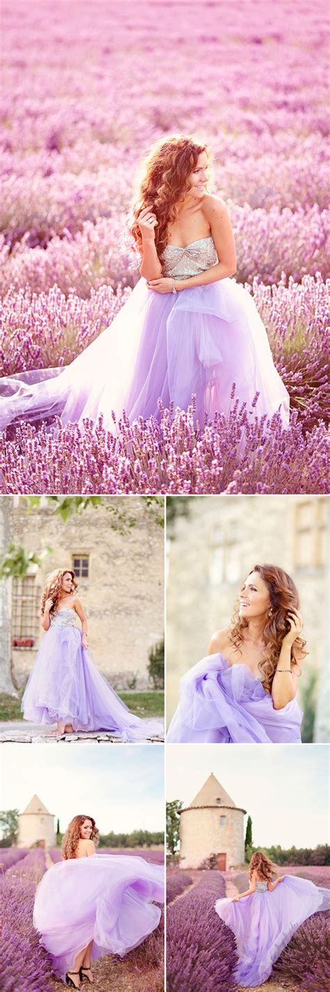 Romantic Provence Lavender Field Photo Session From Emm And Clau Prom