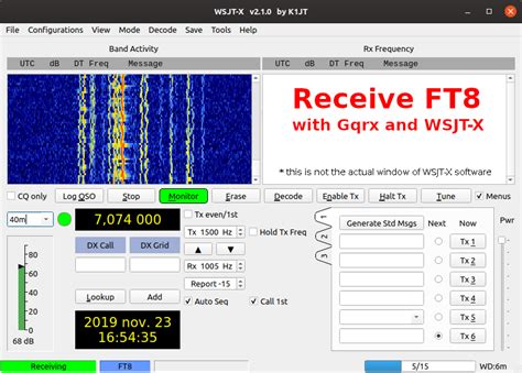 Receive Ft8 With Wsjt X And Gqrx Linux · One Transistor