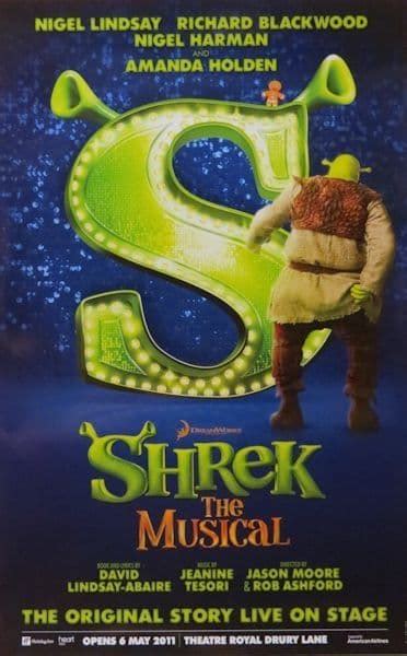 Shrek The Musical Theatre Royal Drury Lane Repro Folio Poster