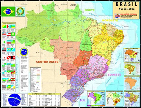 Mapa Brasil Nossa Terra Mapa Geográficos Politico Lojaapoio