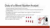 Blood Spatter Analyst Average Salary Photos