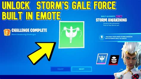 How To Unlock Storms Gale Force Built In Emote Fortnite Storm