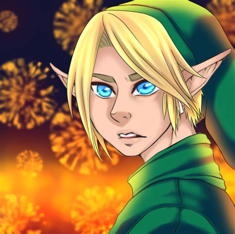 Link Trepidation Legend Of Zelda Ibispaint