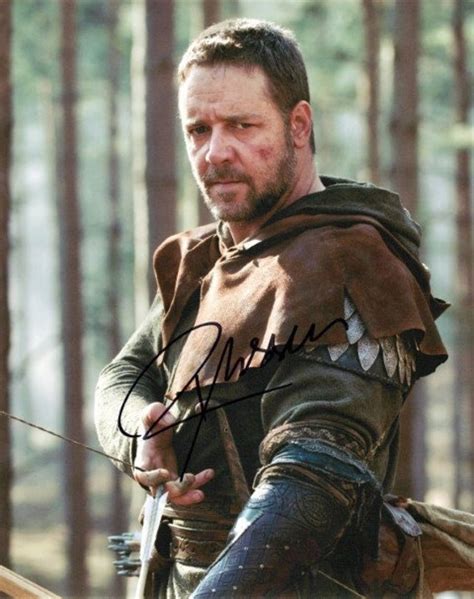 Russell Crowe Robin Hood In Person Signed Photo Etsy