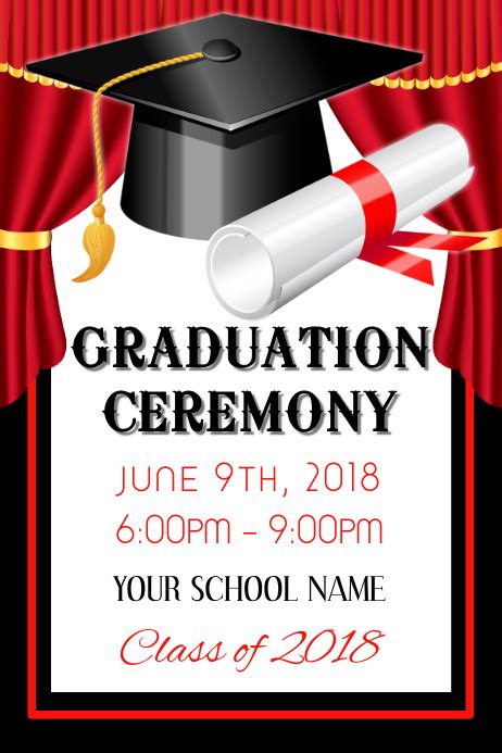 Graduation Poster Template Postermywall