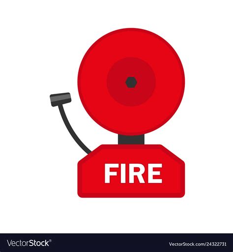 Remember that you can copy and past certain fancy. Fire alarm icon flat style Royalty Free Vector Image