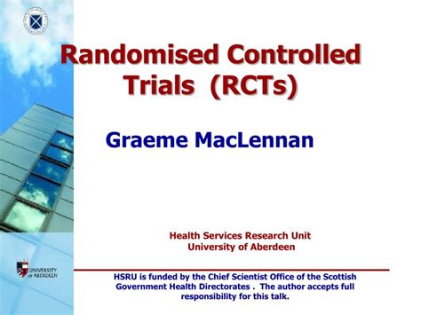 Ppt Randomised Controlled Trials Rcts Powerpoint Presentation Free