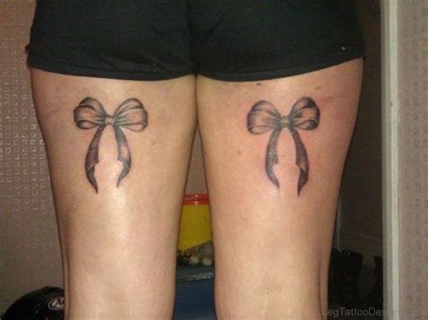 47 Brilliant Bow Tattoos On Thigh Leg Tattoo Designs