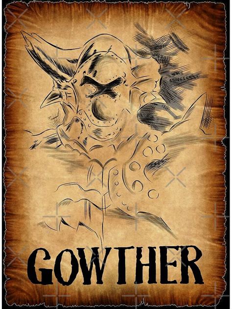 Gowther Wanted Poster Seven Deadly Sins Canvas Print By Edesignsnz