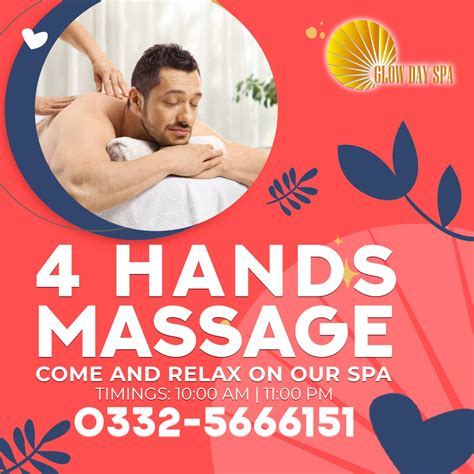 a 4 hands massage also glow day spa and massage lahore facebook