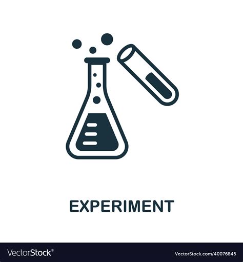 Experiment Icon Monochrome Sign From School Vector Image