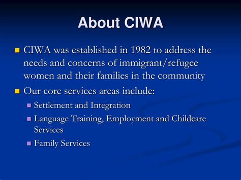 Ppt Calgary Immigrant Womens Association Powerpoint Presentation
