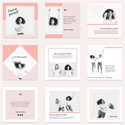 19 Free Instagram Square Templates For Social Media Influencers