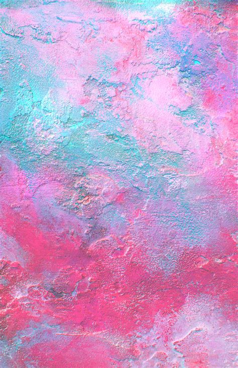 Pink Heavenly Clouds Abstract Art Textured Romantic
