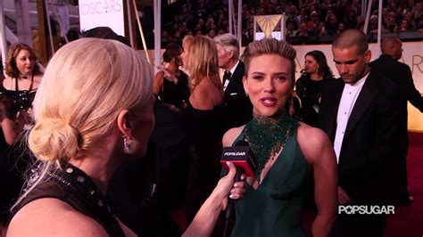 Scarlett Johansson Interview On The Oscars 2015 Red Carpet Youtube