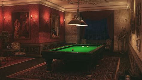 Billiards Room Interior Design Wallpapers Hd Desktop