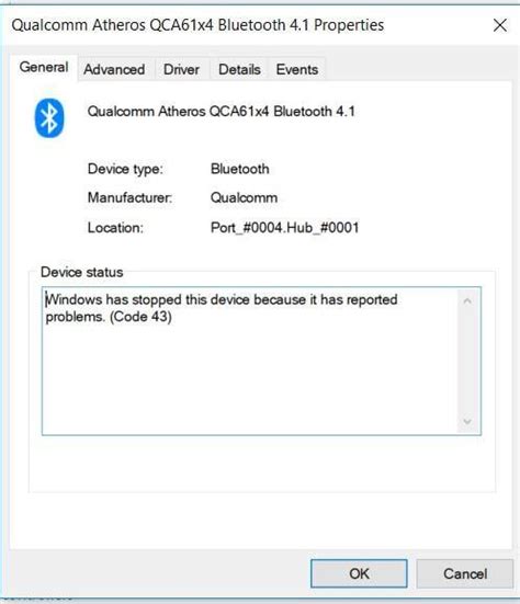 Xps 9570 Bluetooth Error Code 43 Rdell