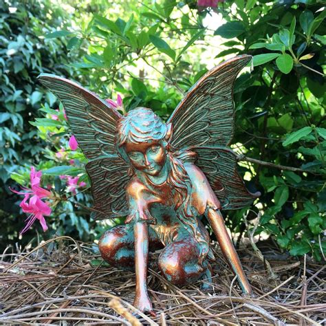 Homestyles 7h Butterfly Fairy In Bronze Patina Home Patio And Garden