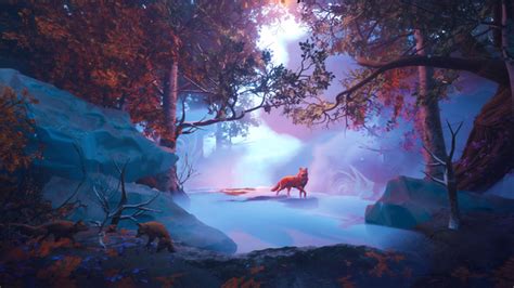 Wolf In Red Magical Woods 4k Hd Artist 4k Wallpapers Images