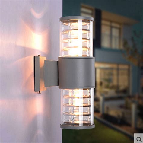 10w Up Down Outdoor Led Wall Light Cylinder Porch Lamp Exterior Light