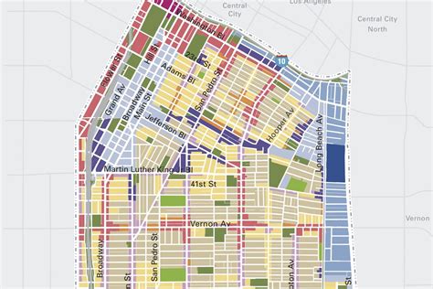 City Of Los Angeles Zoning Map Vector U S Map