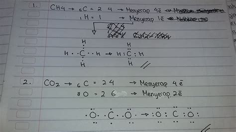 Gambarkan Struktur Lewis Pada Molekul Ch4 Dan Co2 Bab 3 Ikatan Kimia