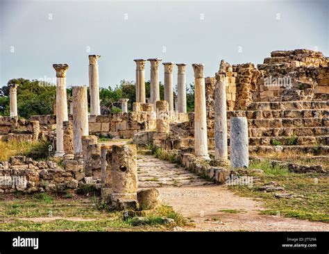 Famagusta Ruins In Salamis Northern Cyprus Stock Photo Alamy