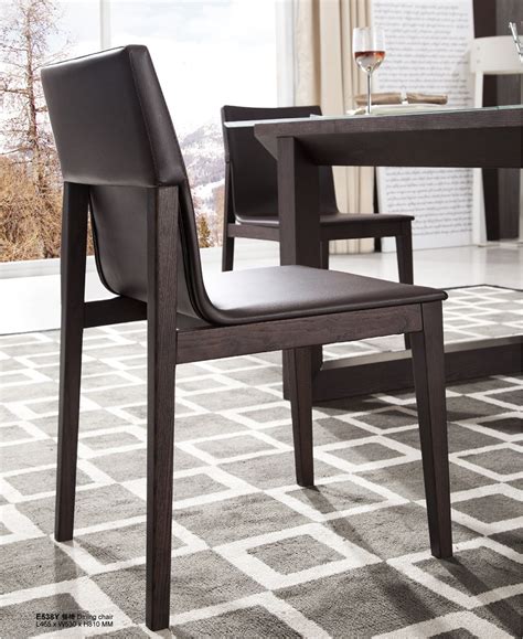 Contemporary Brown Upholstered Dining Chair With Sturdy Wooden Frame