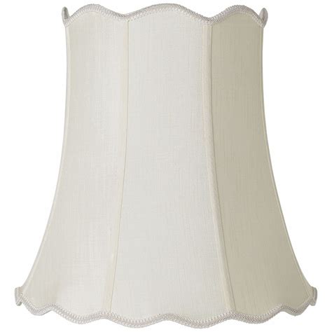 Imperial Shade Creme Large Scallop Bell Lamp Shade 12 Top X 18 Bottom