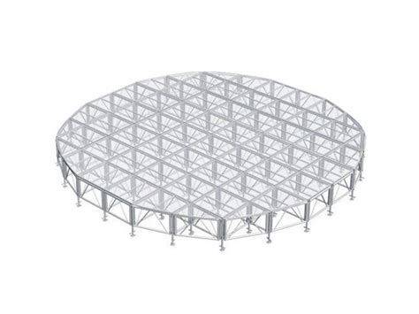 Non Slip Finished Portable Round Stage Platform Used Aluminum Stage For