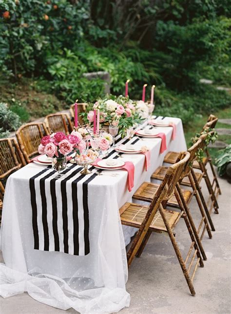 Do you have something to celebrate? Backyard Pink, Black + Gold Dinner Party in Medina, WA ...