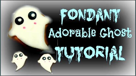 How To Make A Adorable Fondant Ghost Youtube