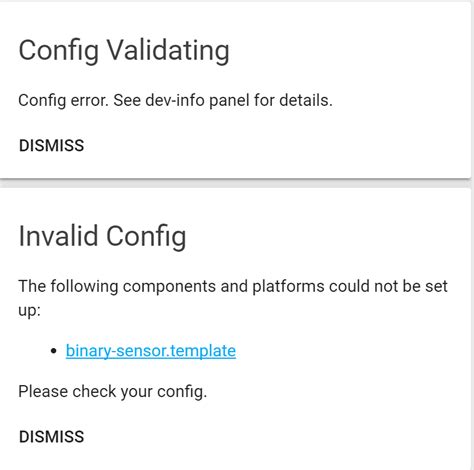 binary template sensor error after updating configuration home assistant community