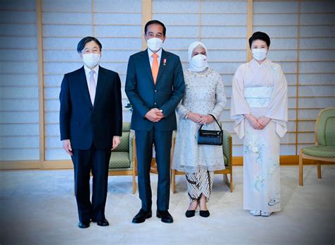Presiden Jokowi Bertemu Kaisar Jepang Naruhito