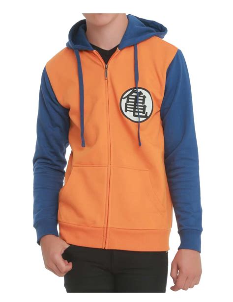 Find the best dragon ball hoodies. Orange and Blue Dragon Ball Z Hoodie - UJackets