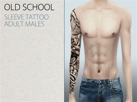 Mormosims Old School Sleeve Tattoo