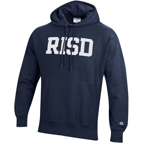 Champion Risd Block Unisex Hood Sweatshirt Risd Store