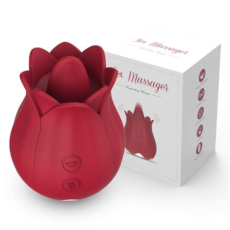 Rose Vibrator Sex Toys For Women Clitoris Stimulation Oral Tougue Licking Vibrators Intimate