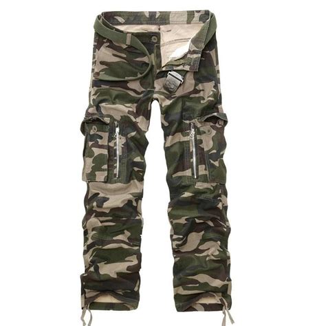 2019 New Good Quality Military Camo Cargo Pants Men Hot Camouflage