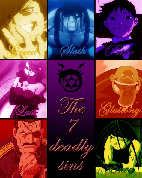 Fma The 7 Deadly Sins By Mangax3me On Deviantart Fullmetal