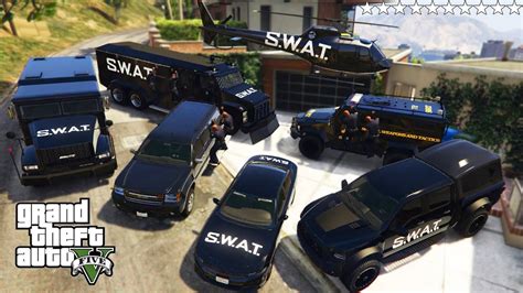 Gta 5 Stealing Rare Swat Vehicles With Franklin Real Life Cars 115