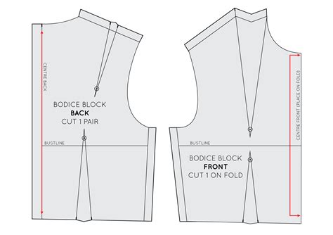 How To Draft A Bodice Block — In The Folds