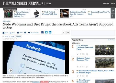 Sex Cam Werbung Facebook Sehr Enttäuscht über Wsj Facebook