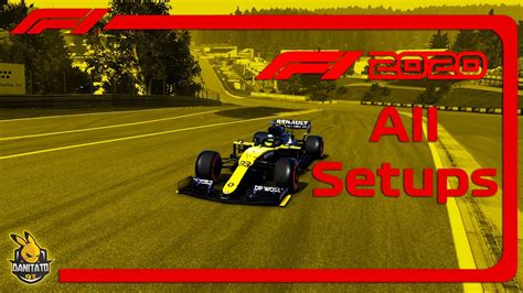 F1 2020 Todos Los Reglajes All Setups Youtube