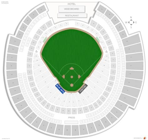 Toronto Blue Jays Seating Chart With Seat Numbers