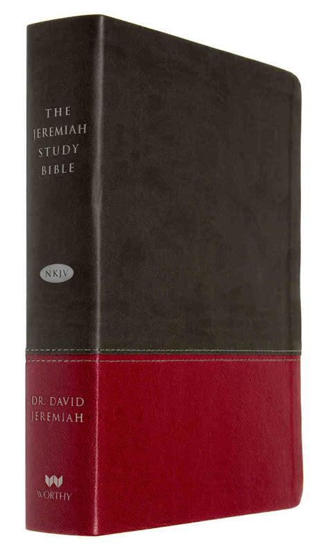 Nkjv Jeremiah Study Bible Charcoalburgundy Leatherluxe By David