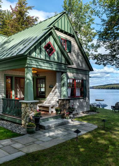 Lakeside Maine Cottage Tms Architects