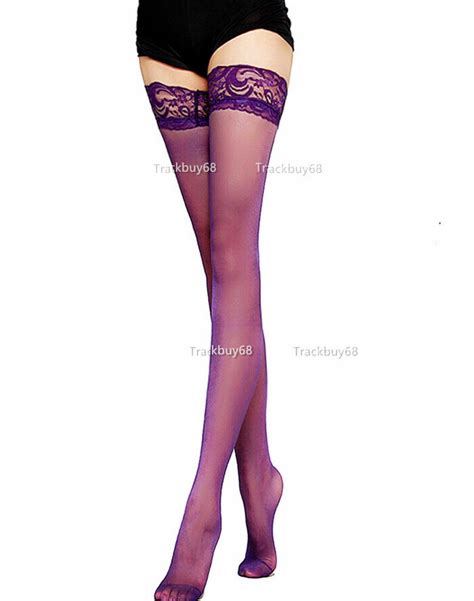 2pairs women stocking thigh highs over the knee sock top lace pantyhose hosiery ebay