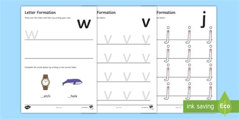 phase  letter formation worksheets phase