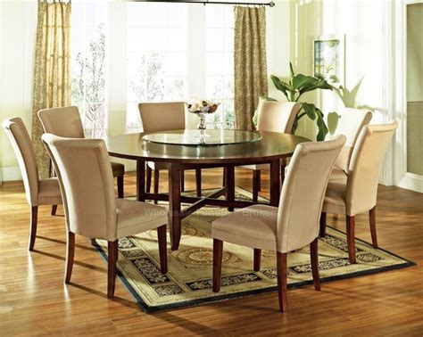 Opens in a new tab. 9 PC Avenue 72" Round Dining Table Set with Lazy Susan ...